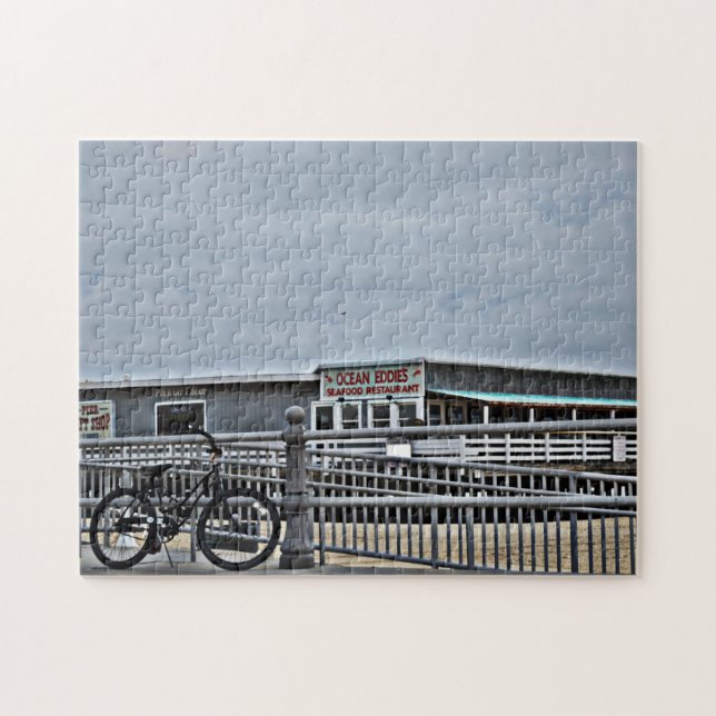 Bike On The Boardwalk by Shirley Taylor Jigsaw Puzzle (Horizontal)