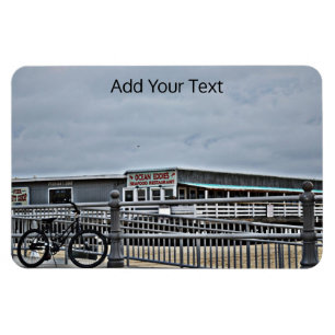 Bike On The Boardwalk by Shirley Taylor Magnet
