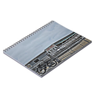 Bike On The Boardwalk by Shirley Taylor Notebook