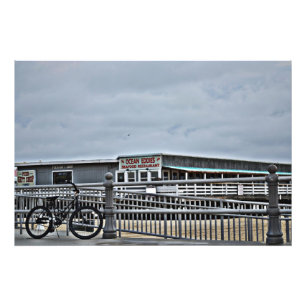 Bike On The Boardwalk by Shirley Taylor Photo Print