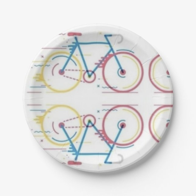 Bike Paper Plate (Front)