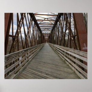 Bike Path Bridge Poster