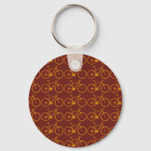 bike pattern for cyclists key ring