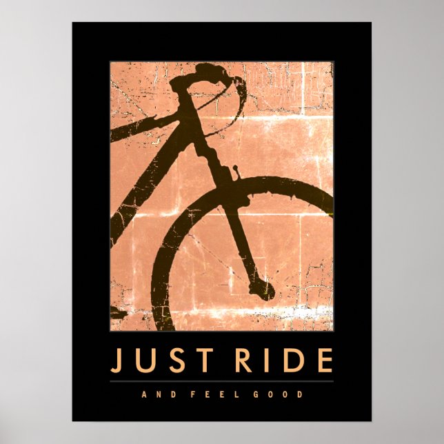 Bike Poster Just Ride and Feel Good (Front)