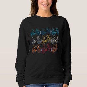 Bike Racing Bicycle Cyclist Vintage Bike Cycling R Sweatshirt