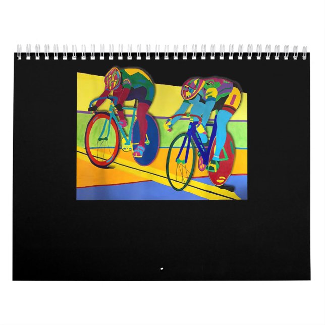 Bike Racing   Cycling Lovers Womens Sprint Finish Calendar (Cover)