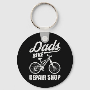 Bike Repair Shop Funny Dad Mountain Biking Cycling Key Ring