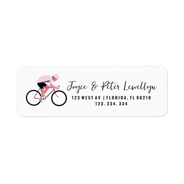 Bike return address label cycle (Front)
