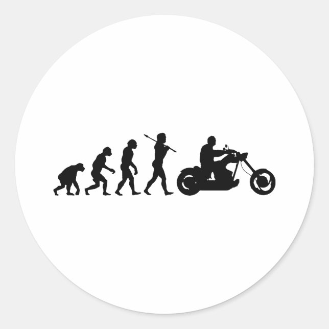 Bike Rider Classic Round Sticker (Front)