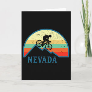 Bike Rider Nevada Mountain Biking Retro Mtb Moutai Card