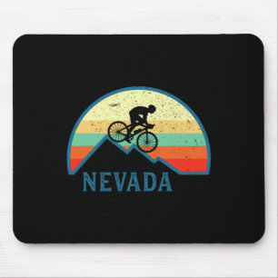 Bike Rider Nevada Mountain Biking Retro Mtb Moutai Mouse Pad