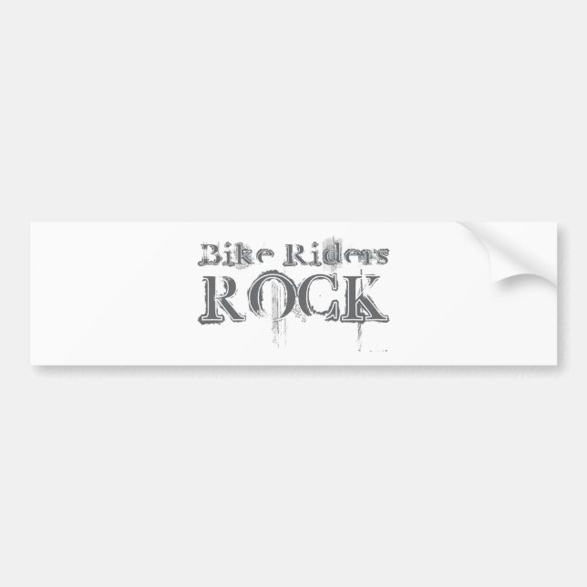 Bike Riders Rock Bumper Sticker (Front)