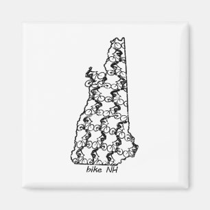 Bike Riding New Hampshire Cycling Mountain Biking Magnet