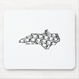 Bike Riding North Carolina Cycling Mountain Biking Mouse Pad