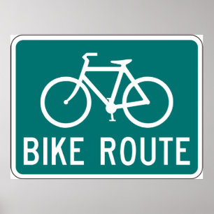 Bike Route Sign