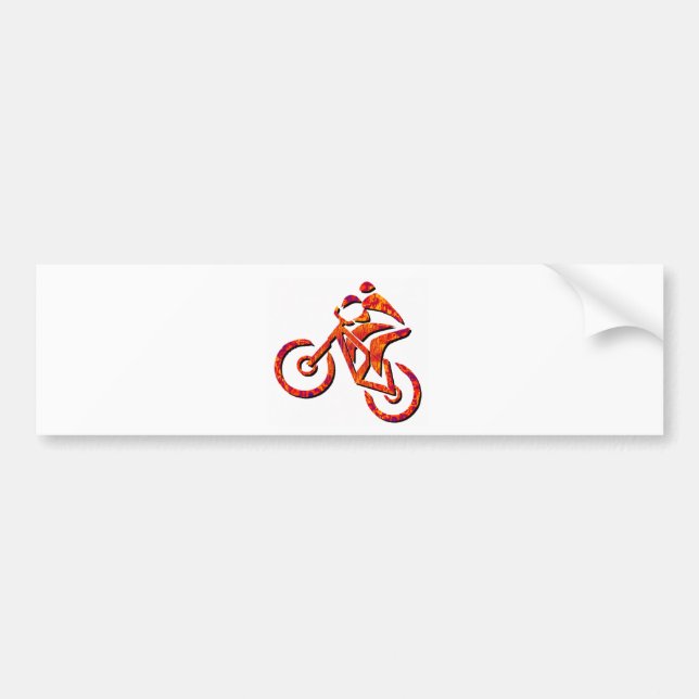 Bike Scorching Day Bumper Sticker (Front)