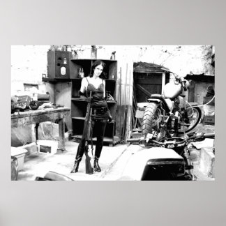 Bike shed with rifle and Jack Poster