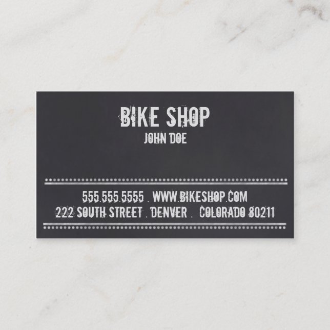 Bike Shop Business Card (Front)