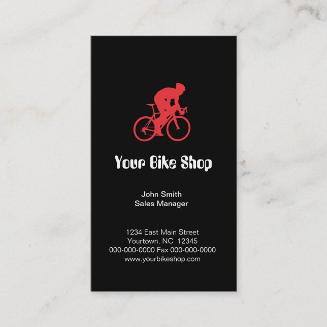 Bike Shop Business Card (Front)