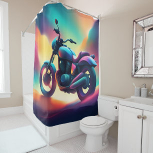bike shower curtain