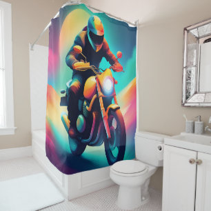 bike shower curtain