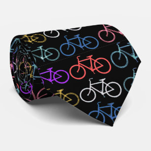 Bike Silhouettes Trendy Shades of Colour Black Tie