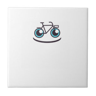 Bike smile ceramic tile