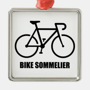 Bike Sommelier Metal Ornament