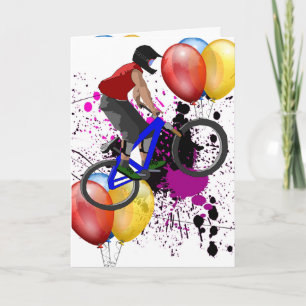 Bike Sport Happy Birthday Family Friends Destiny Card