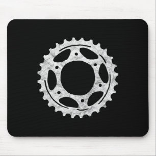 Bike Sprocket Gear Mountain Biking Vintage Minimal Mouse Pad