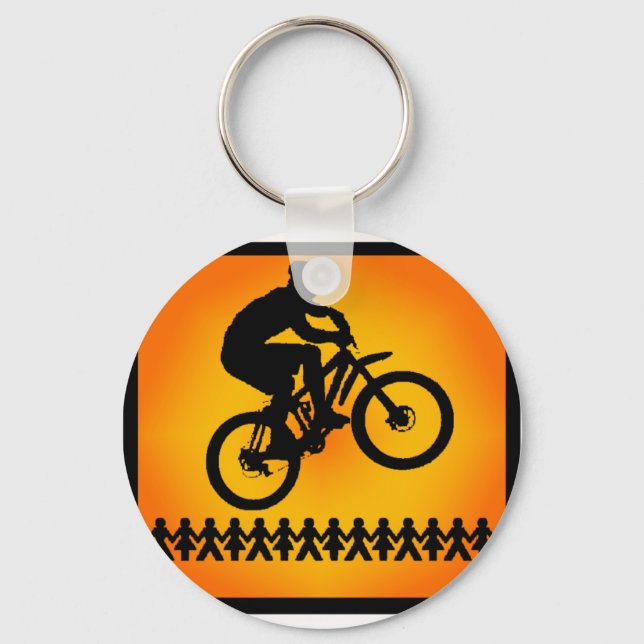 bike Star Shoot Key Ring (Front)