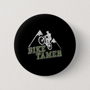 Bike Tamer Mtb - Funny Mountain Biking And Downhil 6 Cm Round Badge