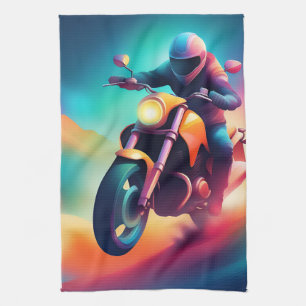 bike tea towel
