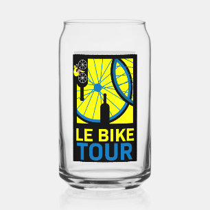 Bike Tour Art Can Glass