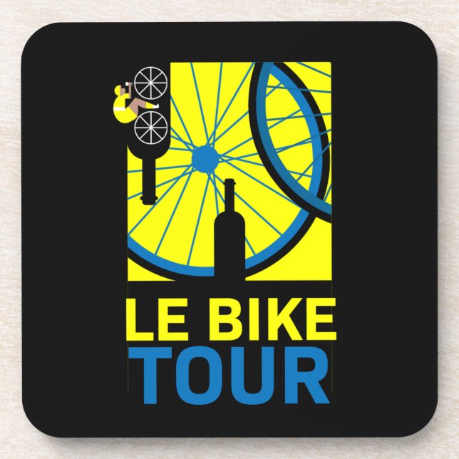Bike Touring Art Coaster (Front)
