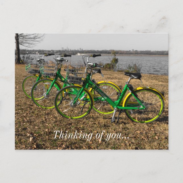 Bike Triplets Postcard (Front)