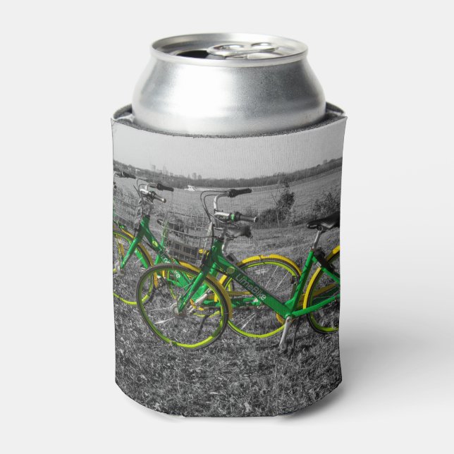 Bike Triplets Select Colour Can Cooler (Can Front)