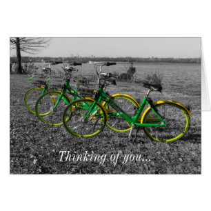 Bike Triplets Select Colour Thinking Of You Card