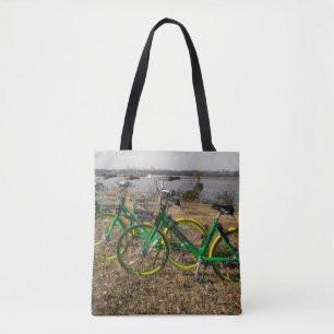 Bike Triplets Tote Bag