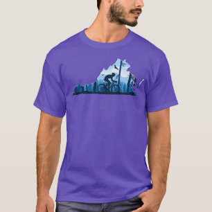 Bike Virginia State MapMountain Biking Blue Ridge T-Shirt