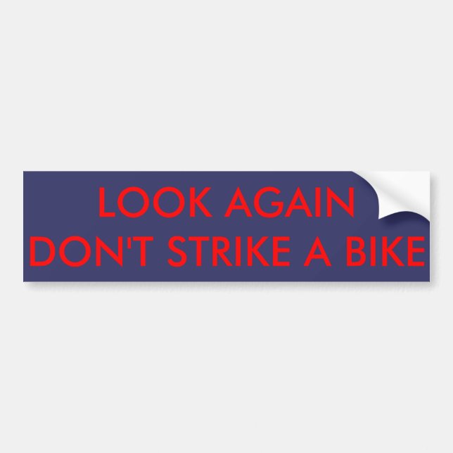 Bike warning sticker for car drivers (Front)