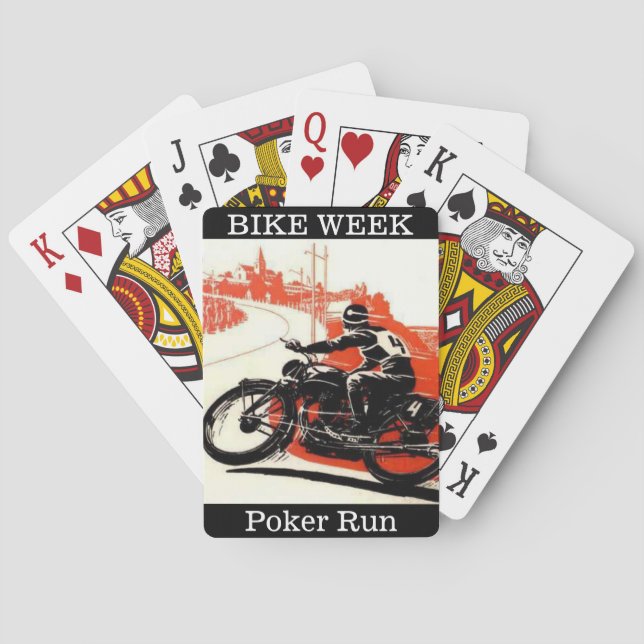 Bike Week Poker Run Customisable Fundraising Playing Cards (Back)