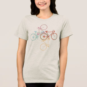 bike-wheel, biking stylish Tri-Blend shirt