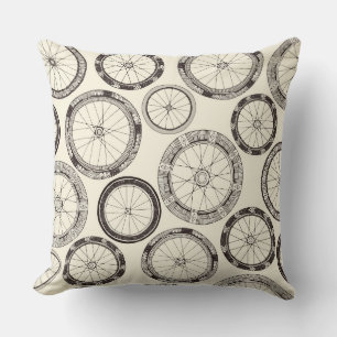 bike wheels pearl cushion