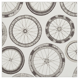 bike wheels pearl fabric