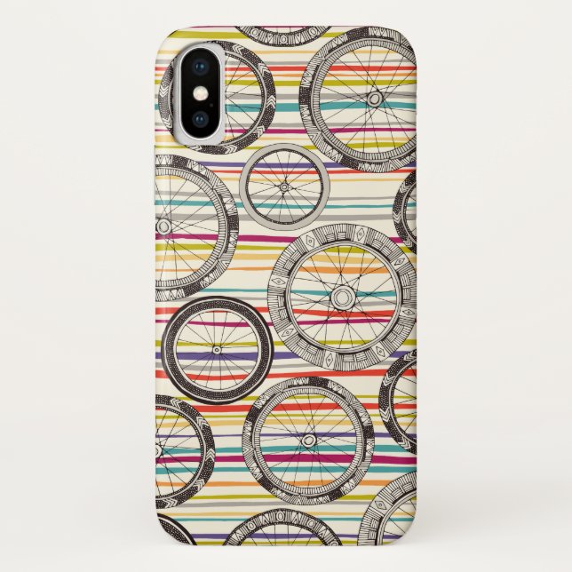 bike wheels stripe Case-Mate iPhone case (Back)