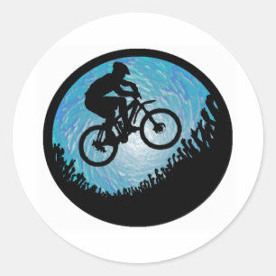 Bike Wide Open Classic Round Sticker