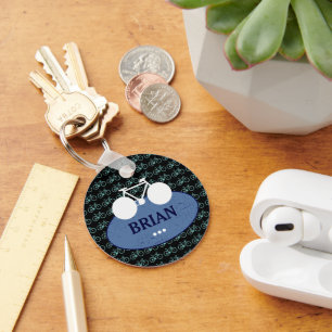 bike with name, biking key ring