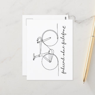 bike without a fire | Anti e-bike Postcard