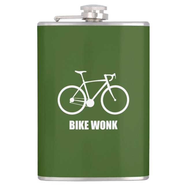 Bike Wonk Hip Flask (Front)